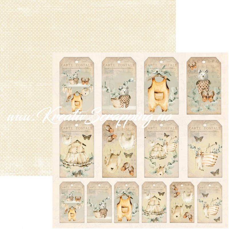 Reprint - 12x12 - RP0453 - Baby´s First Clothes - Tags