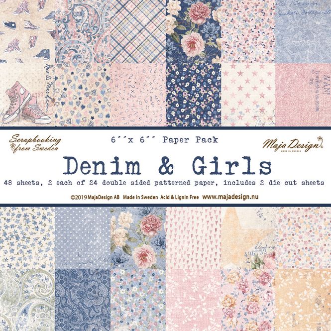 Hovedbilde Maja Design - 1039 - Paper Pad 6x6 - Denim & Girls
