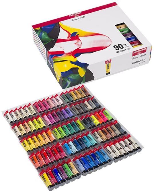 Hovedbilde Amsterdam - Acrylic Standard - 20ml - Sett 90 ass farger