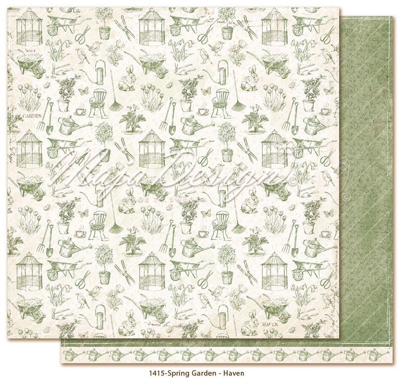 Maja Design - 1426 - Spring Garden - 12x12 Paper Pack - inkl monochromes