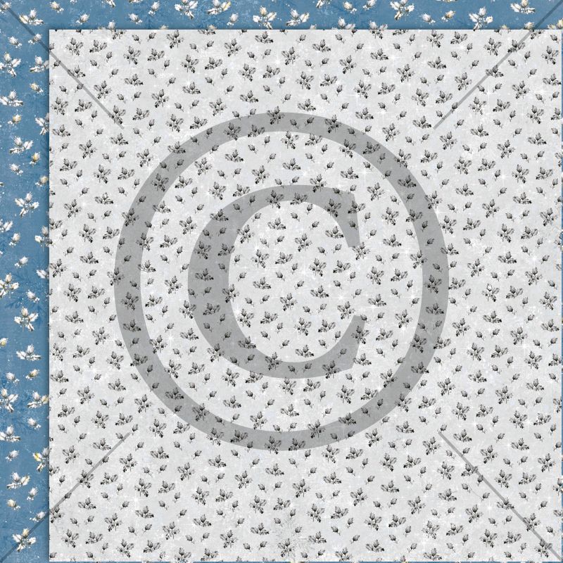 Papirdesign - 12x12 - PD 1402 - Vintertiden - Vinterfrost