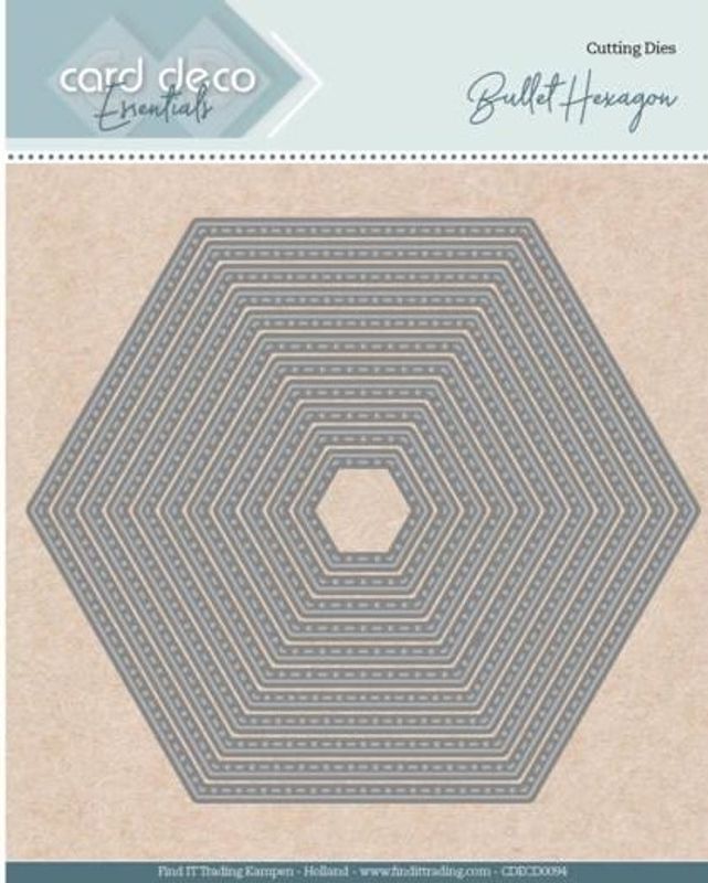 FIT - Dies - CDECD0094 - Card Deco Essentials - Bullet Hexagon