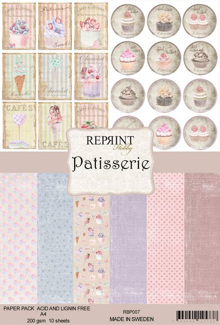Hovedbilde Reprint -  A4 - RBP007 - Patisserie Collection Pack A4