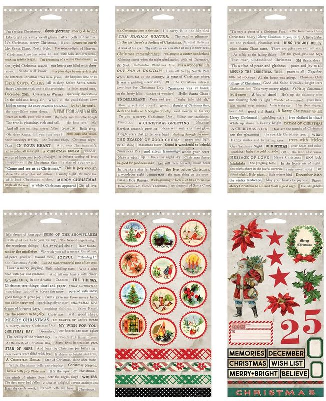 Tim Holtz - Idea-Ology - TH94294 - Sticker Book Christmas