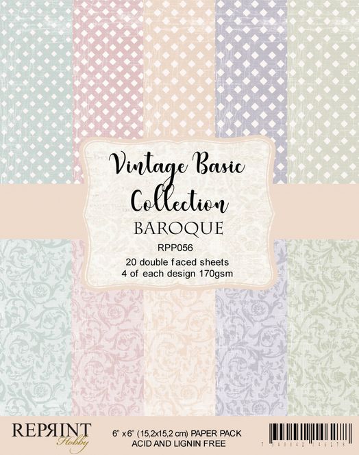 Hovedbilde Reprint - 6x6 - RPP056 - Vintage Basic Collection pack Baroque