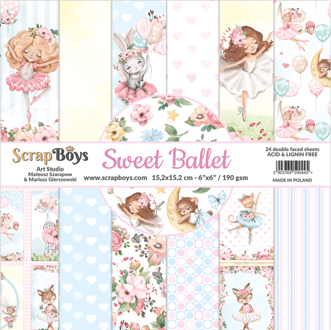 Hovedbilde ScrapBoys - Sweet Ballet - 6x6 - Paper pad