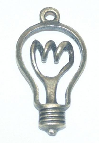 Charms - Lyspære - Bronse - 6stk