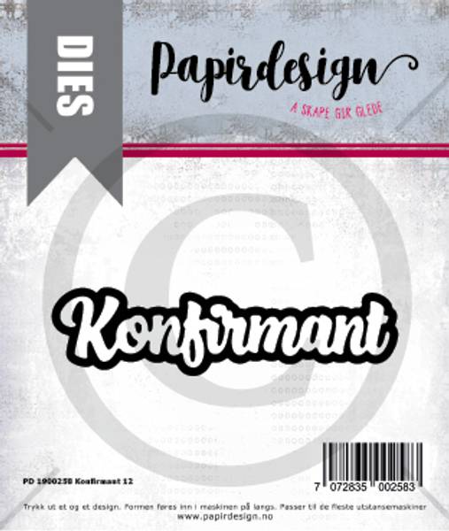 Papirdesign Dies PD1900258 - Konfirmant 12