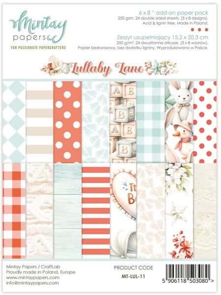Mintay - LUL - 6x8 Add on Paper Pack - Lullaby Lane