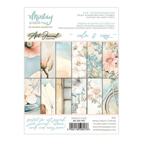 Hovedbilde Mintay - 6x8 paper pad - Art journal - P07 - Calm & Cozy