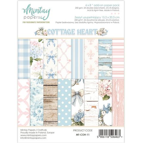 Hovedbilde Mintay - COH - 6x8 Add on Paper Pack - Cottage Heart