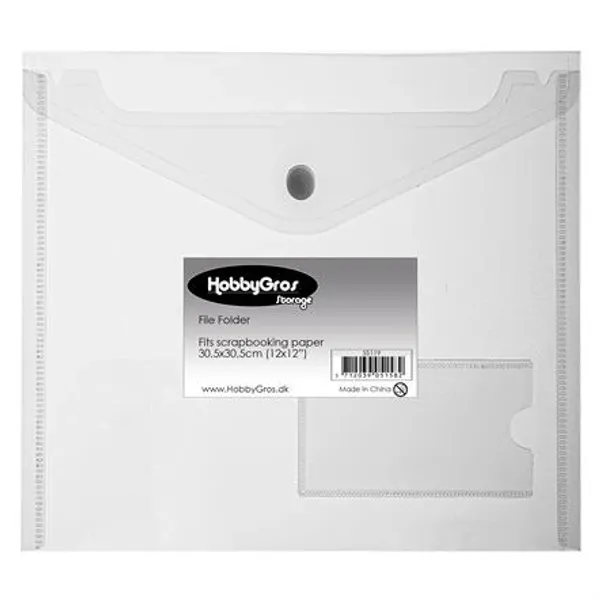 HobbyGros - Storage - Plastic File Folder - 12x12 inch - 1 stk