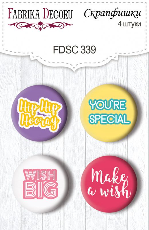 Fabrika Decoru - 339 - Buttons - Sweet Birthday