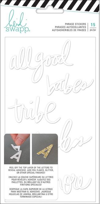 Hovedbilde Heidi Swapp - 314145 - Phrase Stickes - Foam Words - Double-side