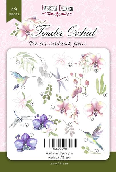 Fabrika Decoru - Die Cuts - 04041 - Tender Orchid - 49 pcs 