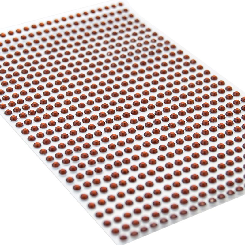 Kort & Godt - Stickers - ST-135 - Diamant - 3mm -  Brun