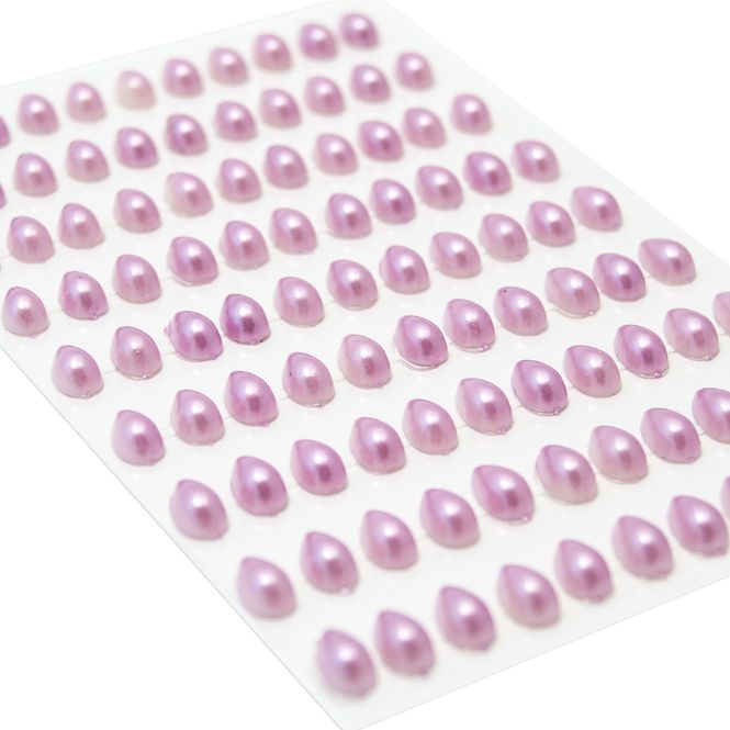 Hovedbilde Kort & Godt - Stickers - ST-124 - Perle dråpe - 6x10mm - Lilla