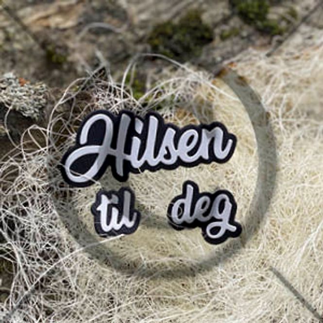 Hovedbilde Papirdesign Dies PD2100689 - Hilsen til deg