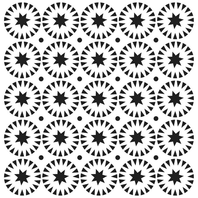 Hovedbilde The Crafter's Workshop -  274 - Stencil 6x6 - Stars & Circles
