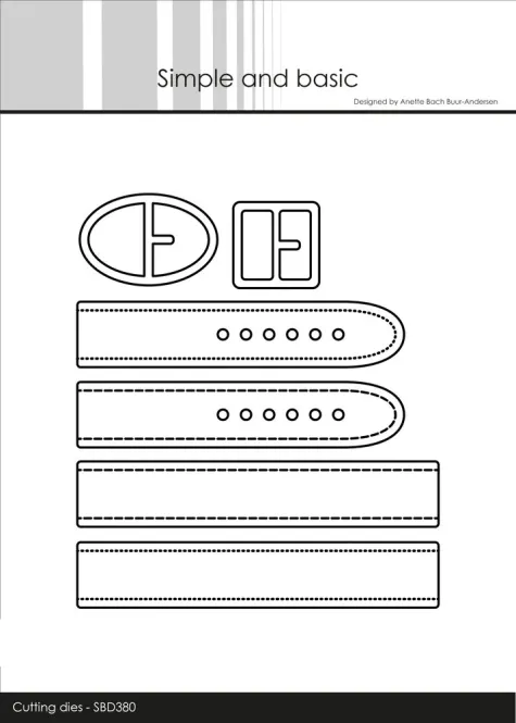 Hovedbilde Simple and basic - Dies - SBD380 - Belt and Bucklet