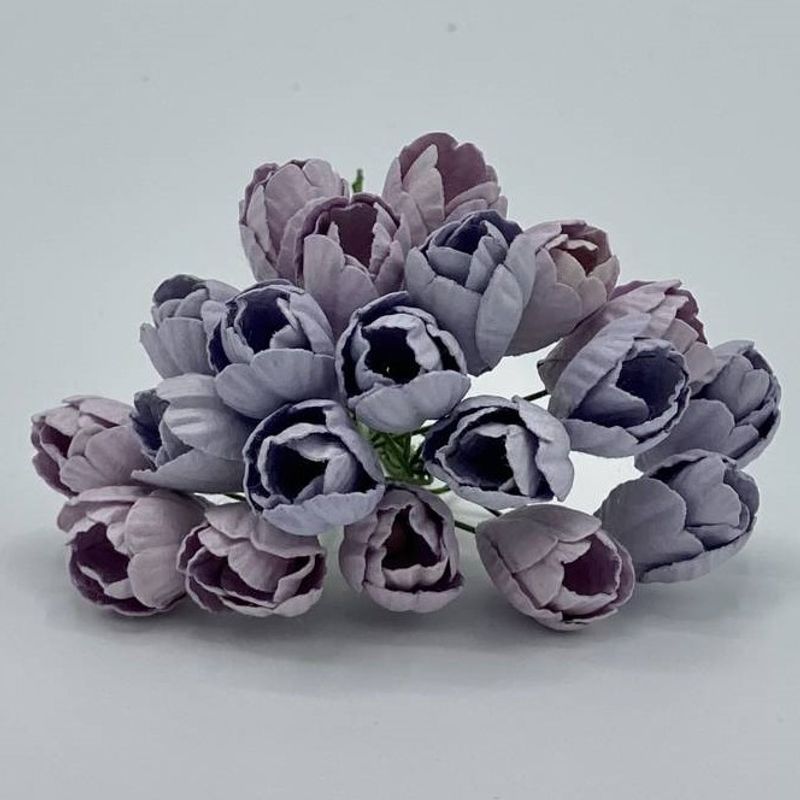 Papirdesign - Tulipaner, store - Vintage lilla