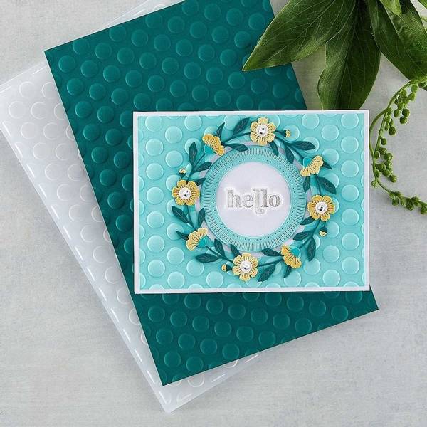 Spellbinders - E3D-036 - 3D Embossing Folder - Puff Dotty