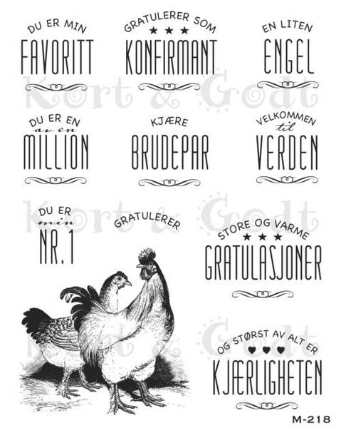 Kort & Godt - M-218 - Du er en million