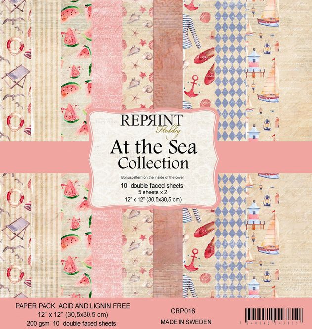 Hovedbilde Reprint - 12x12 - CRP016 - At the Sea Collection Pack