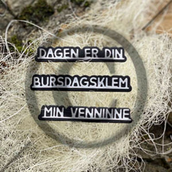 Hovedbilde Papirdesign Dies PD2100643 - Små ord 1