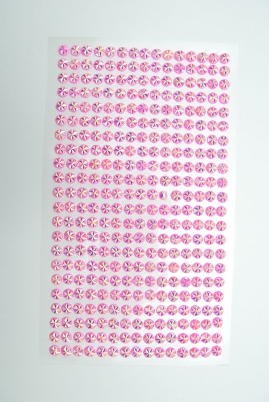Kort & Godt - Stickers - ST-176 - Diamant - 5mm - Rosa