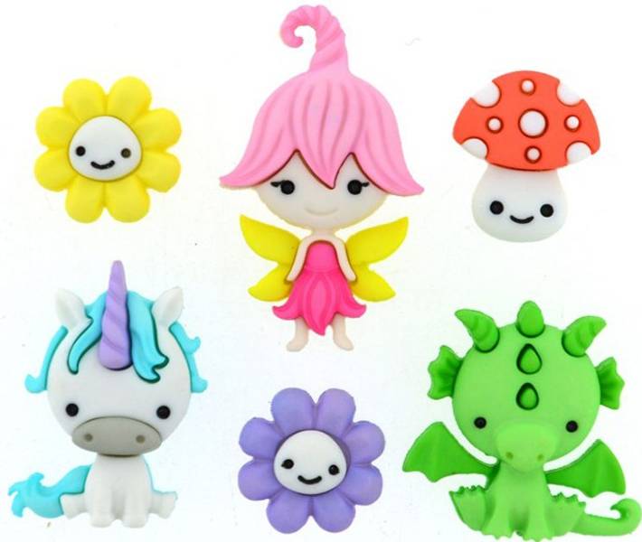 Dress it up - Buttons - 9358 - Fairies Welcome