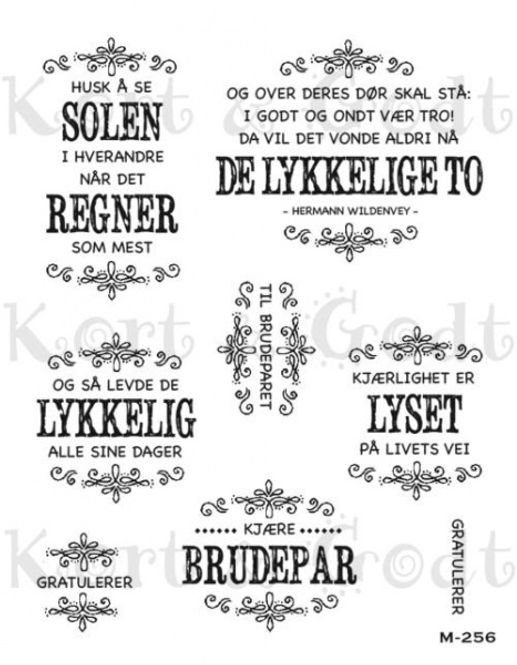 Hovedbilde Kort & Godt - M-256 - Husk å se Solen (Bryllup)