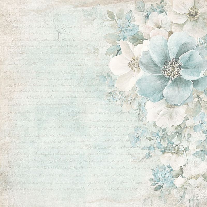 Reprint - 12x12 - RP0690 - The Bookshop - Flower Edge