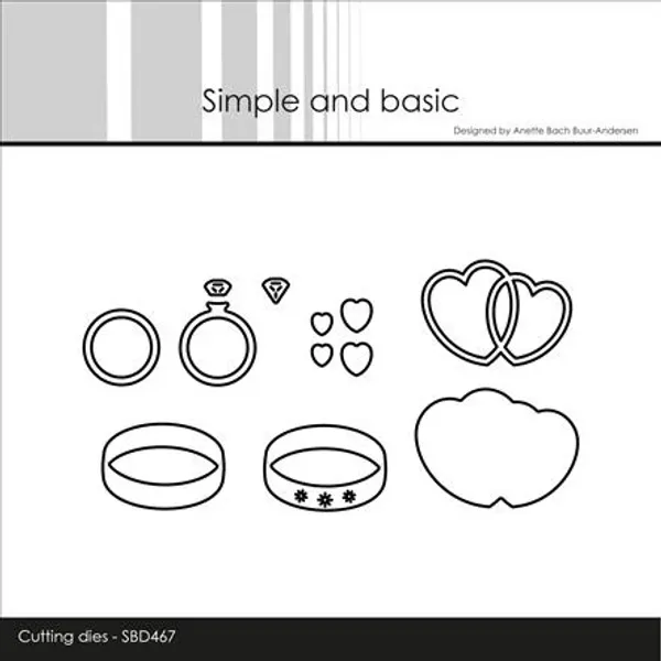 Simple and basic - Dies - SBD467 - Wedding accessories