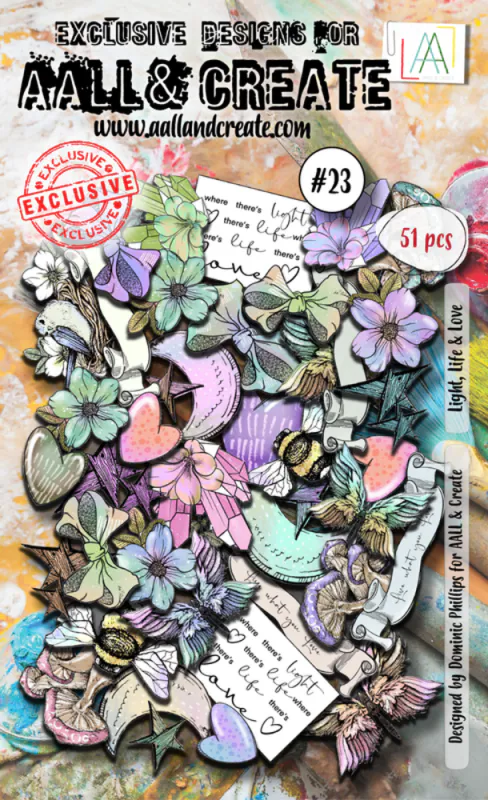 AALL & Create - Ephemera Die-cuts - #23 - Light, Life & Love