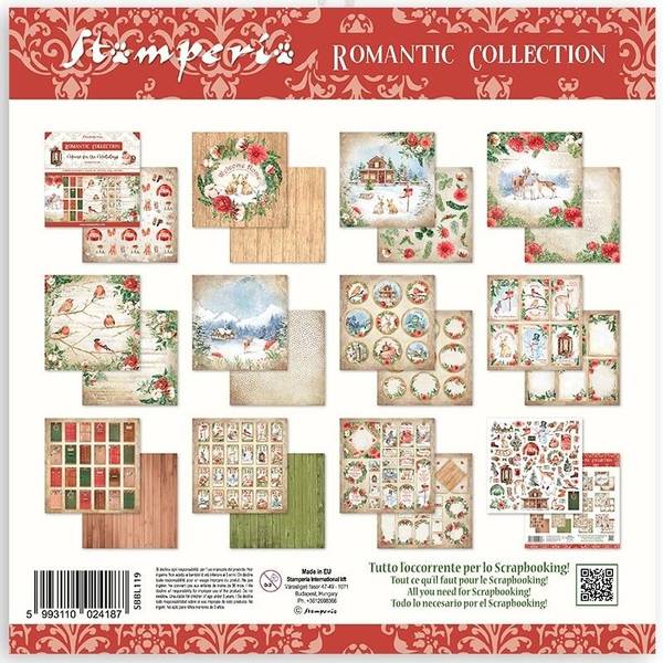 Stamperia - 12x12 Paper Pack - 119 - Romantic Home for the Holid