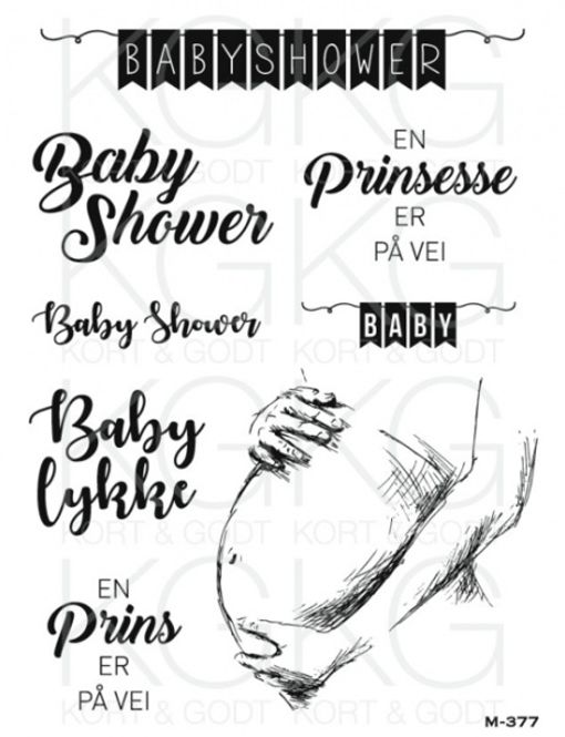 Hovedbilde Kort & Godt - M-377 - Babyshower