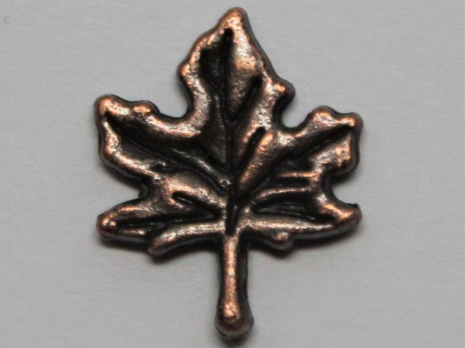 Hovedbilde Charms - Blad - Kobber - 8 stk