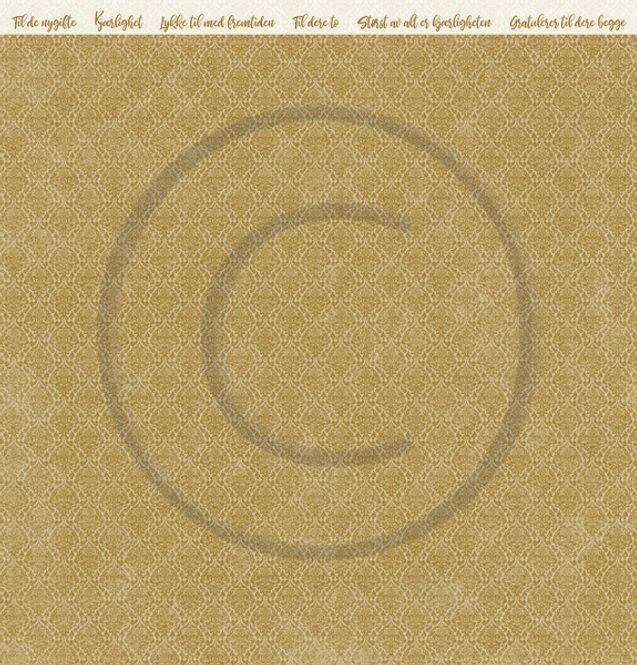 Hovedbilde Papirdesign - PD18449 - Bryllupsfest - Til lykke, beige