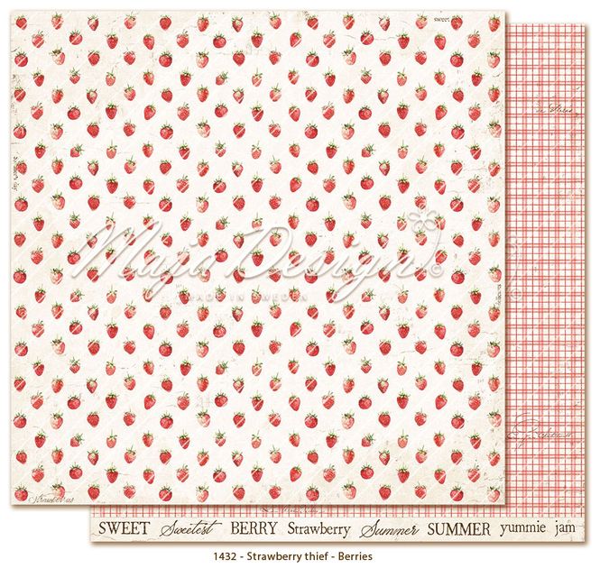 Hovedbilde Maja Design - 1445 - Strawberry thief - 6x6 Paper Pack
