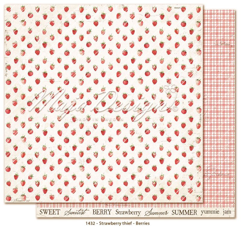 Maja Design - 1445 - Strawberry thief - 6x6 Paper Pack
