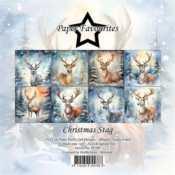 Paper Favourites - 6x6 Paper Pad - PF500 - Christmas Stag
