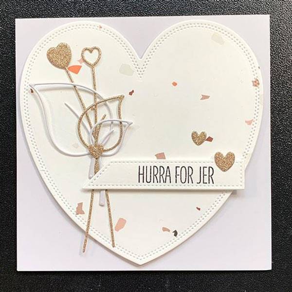 Simple and basic - Dies - SBD164 - Decorative Heart Branches