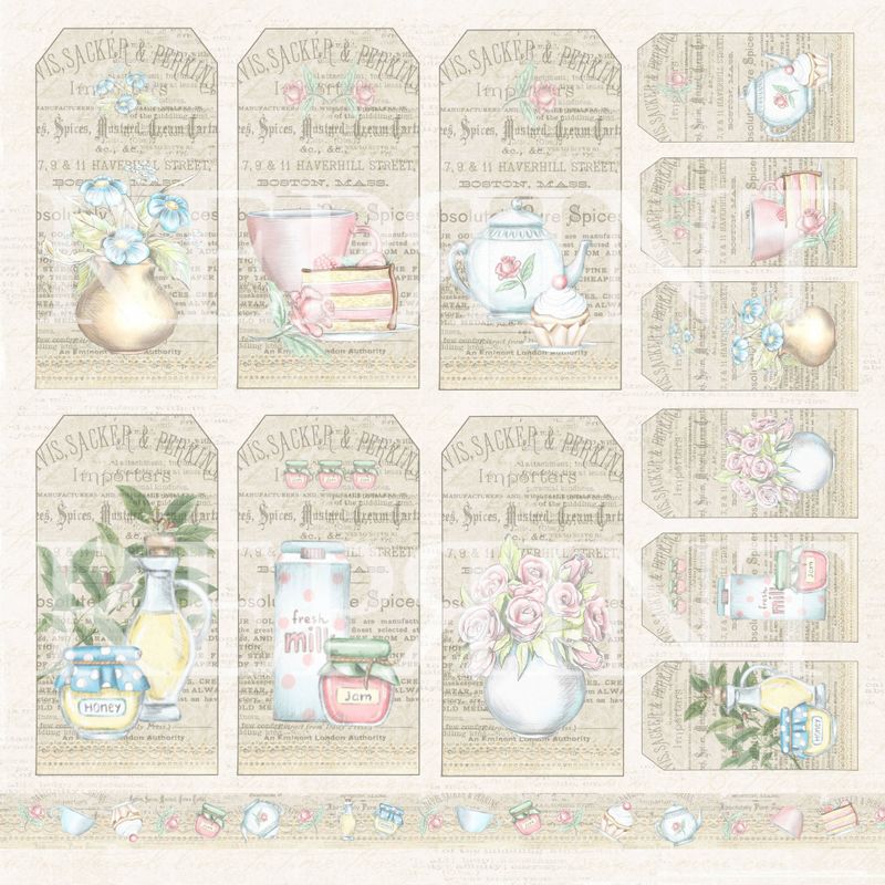 Reprint - 12x12 - RP0316 - Swedish Fika - Tags 2