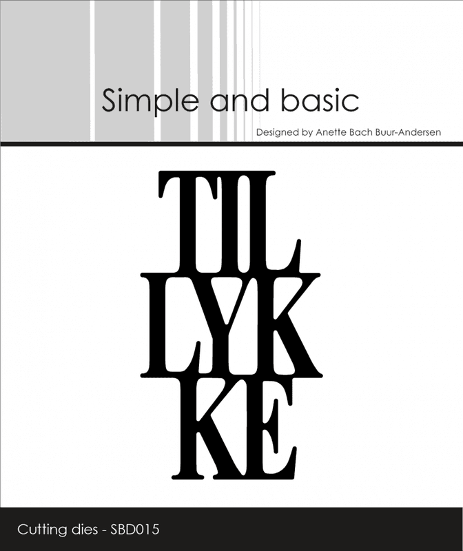 Simple and basic - Dies - SBD015 - Tillykke