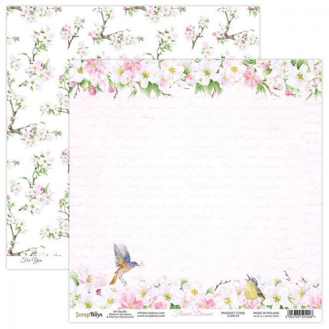 Hovedbilde ScrapBoys - Flower Dreams - 12x12 - FLDR-01