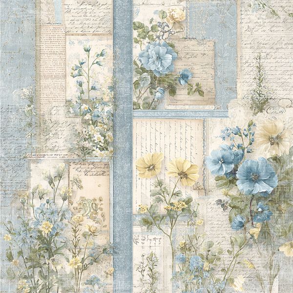 Reprint - 12x12 - RP0757 - Summer Meadow - Whispering Flowers