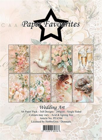 Hovedbilde Paper Favourites - A6 Paper Pack - PFA584 - Wedding Art