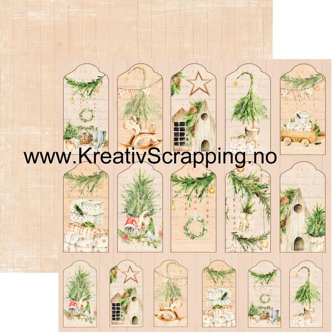Hovedbilde Reprint - 12x12 - RP0469 - Vintage Christmas - Tags