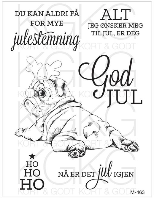 Hovedbilde Kort & Godt - M-463 - Reinsdyr hund
